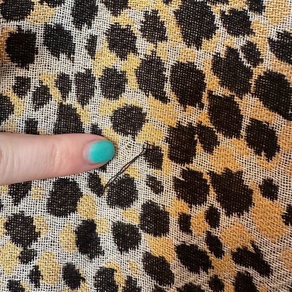 Ann Taylor Animal Print Wrap One Size - Picture 6 of 6